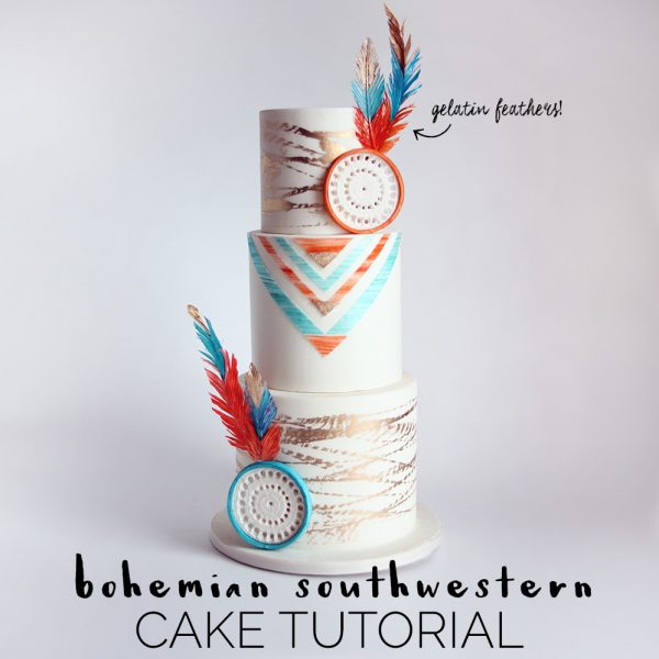 Bohemian Southwestern Cake Tutorial • Avalon Cakes Online School